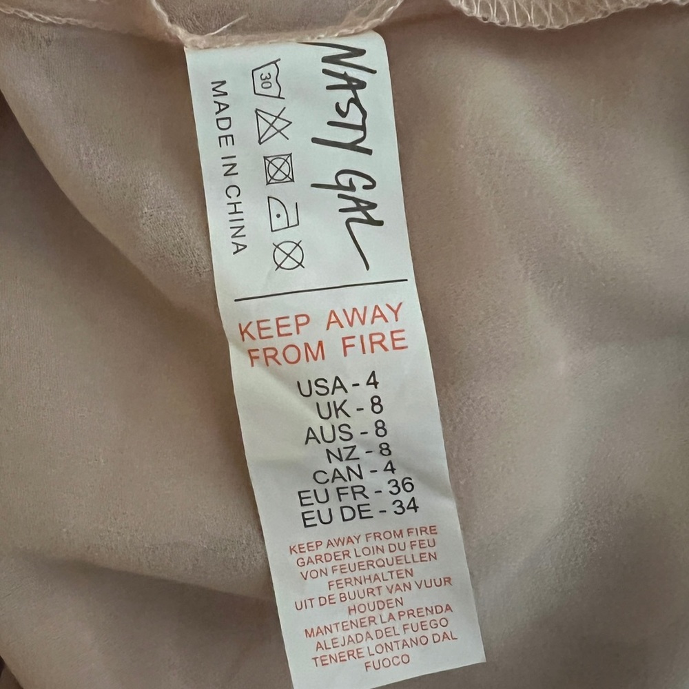 Nasty Gal Ruffle Chiffon Tie Front Blouse - Picture 14 of 15